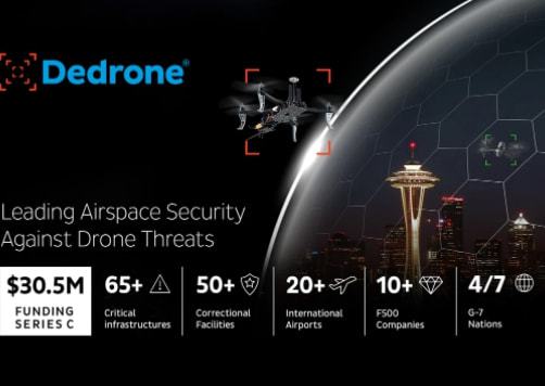 美国Dedrone公司获3000万美元投资，加速无人机检测技术开发